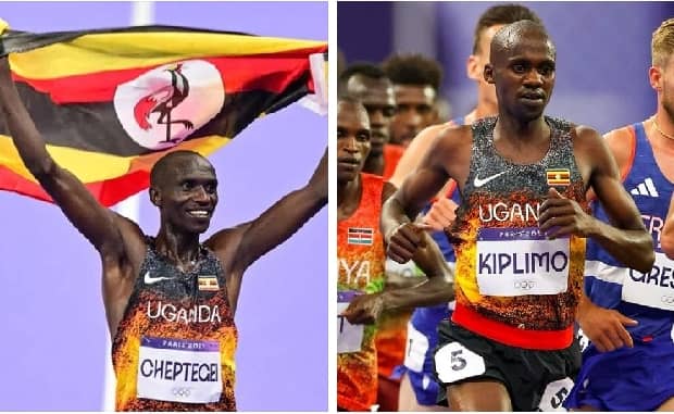 athletes Cheptegei and Kiplimo